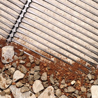 50m Geogrid di plastica per prestazioni uniaxiali mono-orientate in PP polipropilene HDPE