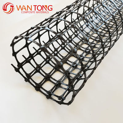 Alta resistenza alla trazione 50-50kn PP Biassiale Geogrid per la progettazione di rinforzi stradali cinesi