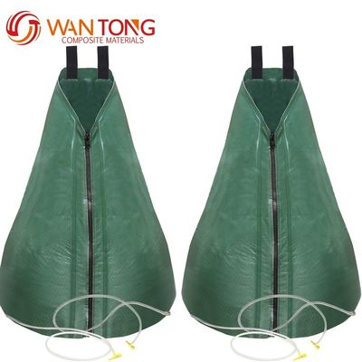 Sacchetto di irrigazione a rilascio lento con due tubi di drenaggio 20 galloni Sacchetto d'acqua per alberi in PVC 500 grammi