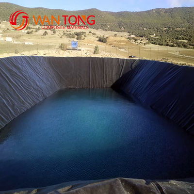 GB/ASTM GRI-GM13 Standard Black HDPE Geomembrane Pond Liner per stagno di gamberetti