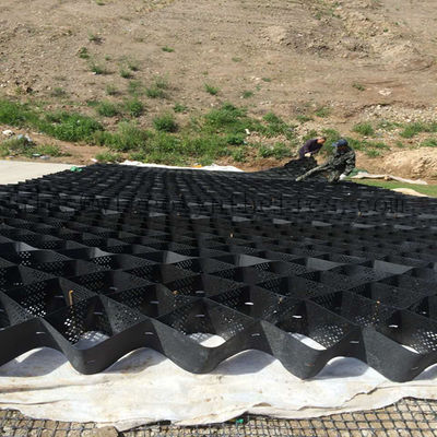 330 mm-1000 mm Distanza di saldatura Geocella HDPE per la protezione contro pendici Progettazione del nido di miele