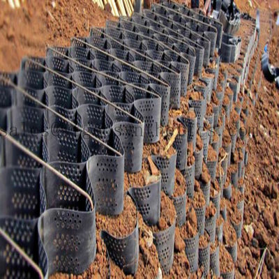 330 mm-1000 mm Distanza di saldatura Geocella HDPE per la protezione contro pendici Progettazione del nido di miele