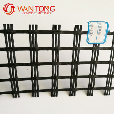 CE/ISO9001 Approvato 25-200kn/m Costruzione stradale Griglia geogrid monoassiale biassiale in PVC rivestita in poliestere
