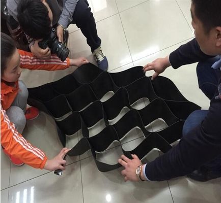 Dimensioni richieste Griglia di stabilizzatore di ghiaia in HDPE Geocell per via d'ingresso Materiale tradizionale