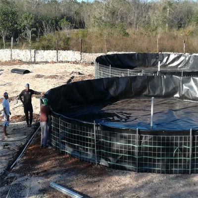 Geomembrana in HDPE di plastica da 1 mm per il design tradizionale nel rivestimento circolare degli stagni per pesci