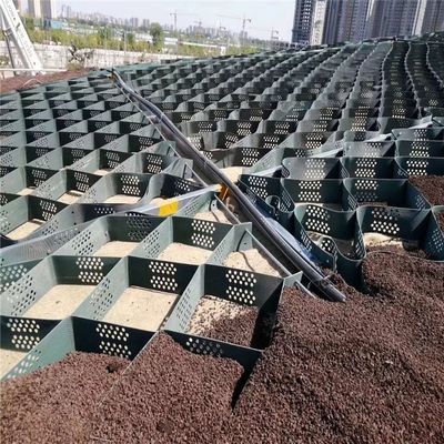 Pavimentatore di ghiaia a geocelle giallo in HDPE per la stabilizzazione del suolo di allevamenti di cavalli stabile e durevole