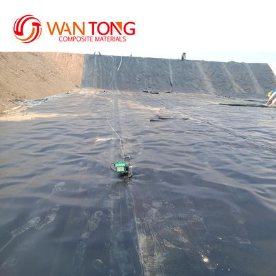 ASTM GRI-GM13 Standard Waterproofing Lldpe Ldpe 0,5 mm HDPE Geomembrane Sheet per stagni di acquacoltura