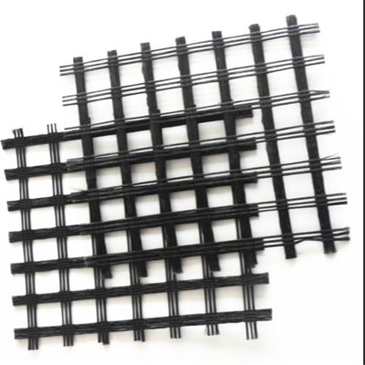 Poliester biassiale Geogrid 80-80 PET per solidificazione del letto stradale Spessore 0,2 mm-4 mm