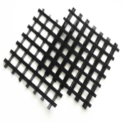 Poliester biassiale Geogrid 80-80 PET per solidificazione del letto stradale Spessore 0,2 mm-4 mm