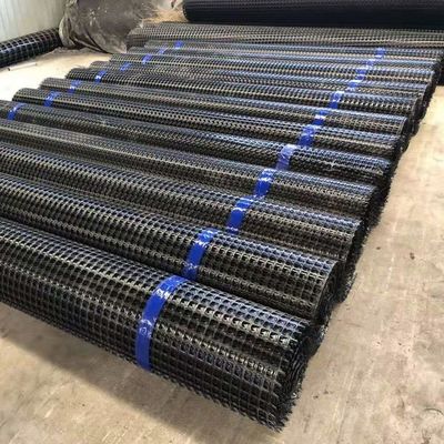 Polipropilene nero PP biassiale, plastica, rotolo a maglia per la stabilizzazione del suolo