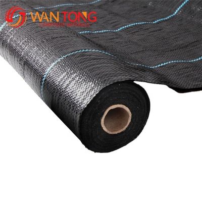Costruzione Nero Bianco Giallo Colore PP Geotessile tessuto Lunghezza 50-100m/rollo su richiesta
