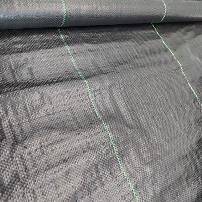 Costruzione Nero Bianco Giallo Colore PP Geotessile tessuto Lunghezza 50-100m/rollo su richiesta