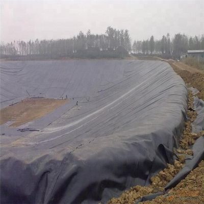 Geomembrana in HDPE 300 Rollo Serbatoi d'acqua stagno agricolo Rivestimento di plastica per diga Larghezza 2m-8m Blu