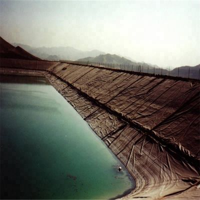 Geomembrana in HDPE 300 Rollo Serbatoi d'acqua stagno agricolo Rivestimento di plastica per diga Larghezza 2m-8m Blu