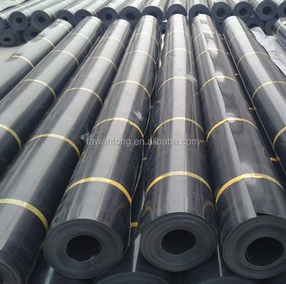 Geomembrane per serbatoi di pesci 2 mm nero impermeabile HDPE plastica installazione in loco