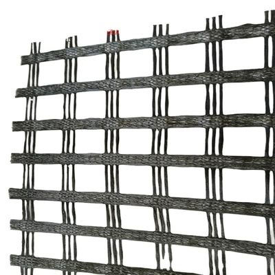 Stile di progettazione cinese inferiore solidificazione del letto stradale poliestere biassiale 80-80 PET Geogrid