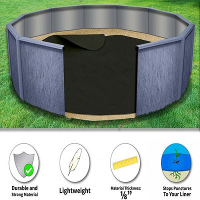 Pad di 12 piedi rotondo per la piscina con geotessile non tessuto lunghezza 50-100m precut esterno