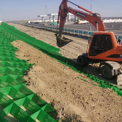 Griglia stabilizzatrice di ghiaia a geocelle in HDPE da 50 mm per rinforzo stradale e protezione dei pendii
