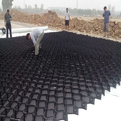 Griglia stabilizzatrice di ghiaia a geocelle in HDPE da 50 mm per rinforzo stradale e protezione dei pendii