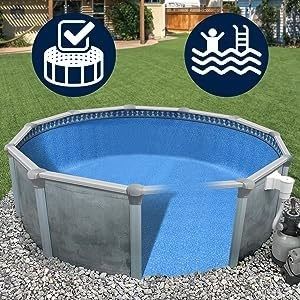 Tela di fondo in geotessile non tessuto a fibre corte per piscina sopra terra stile contemporaneo