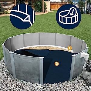 Tela di fondo in geotessile non tessuto a fibre corte per piscina sopra terra stile contemporaneo