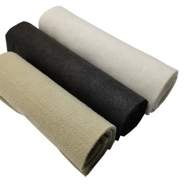 Bianco Geotessile non tessuto 100% poliestere PET Aglio di fibre staminali Punzionato 100g 200g 300g