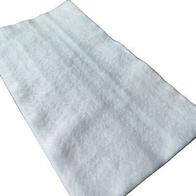 Bianco Geotessile non tessuto 100% poliestere PET Aglio di fibre staminali Punzionato 100g 200g 300g