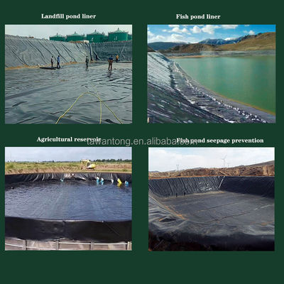 Fogli di geomembrana in HDPE 100% vergine LLDPE 0.3mm 0.5mm 0.75mm Larghezza 2m-8m Impermeabilizzazione