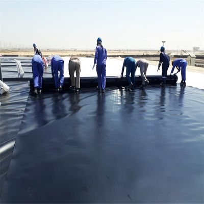 1.5mm Geomembrana in HDPE per la formazione sul posto del lago artificiale Paesaggio del canale del fiume Levee