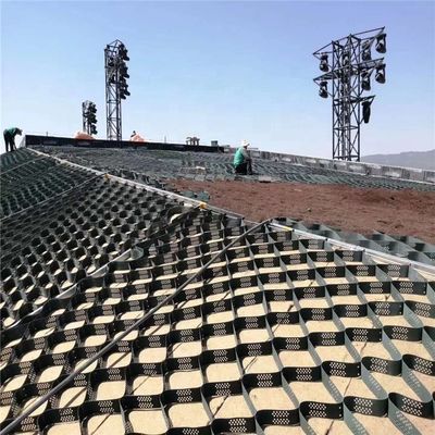 Geocella in HDPE a superficie liscia bianca per la stabilizzazione del suolo e il controllo dell'erosione