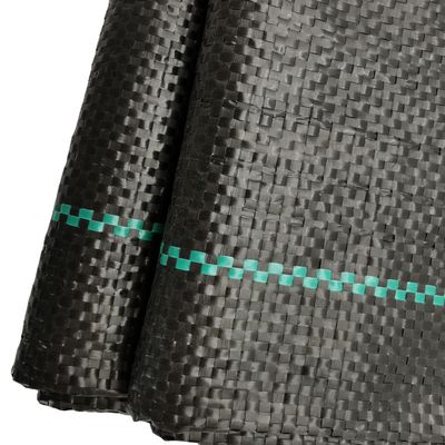 Lunghezza personalizzata 130GSM 170GSM Nero PP tessuto Geotextile con certificato CE