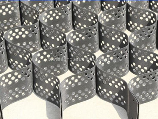 Armatura del suolo di progettazione tradizionale Geogrid Materiale HDPE Geocell Ghiaia per marciapiede