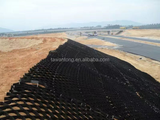 Armatura del suolo di progettazione tradizionale Geogrid Materiale HDPE Geocell Ghiaia per marciapiede