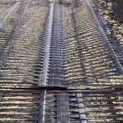 120KN HDPE Plastic Geogrid Uniaxial per la stabilizzazione geosintetica 50m Lunghezza di rotolamento