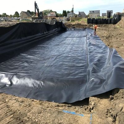 Geomembrane nere GM13 ASTM 0,5 mm 0,75 mm 1 mm HDPE Pond Liner per acquario di piscine