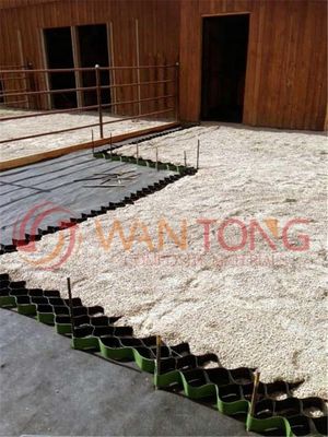 Wantong 100mm HDPE tessuto perforato Geocell ghiaia griglie Paver design tradizionale