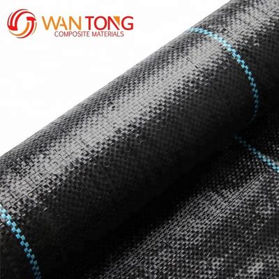 Alta resistenza alla trazione 5 oz nero PP tessuto Geotextile per la costruzione stradale