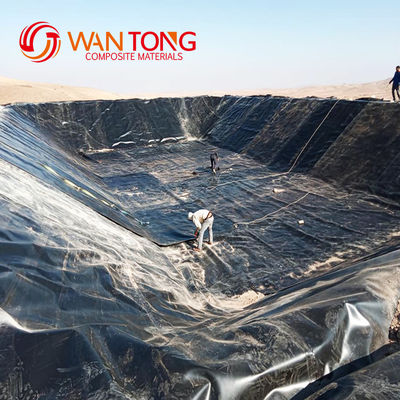 1.5 mm Spessore Geomembrana HDPE per linea di discarica Liner Mining Liner Nero Colore
