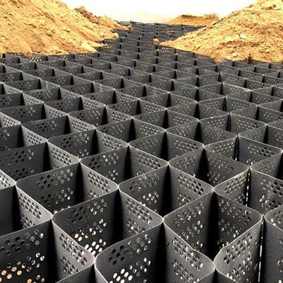 Norvegia Geocell HDPE per parete di sostegno 50mm-250mm Altezza CE ISO14001 ISO9001 Certificato