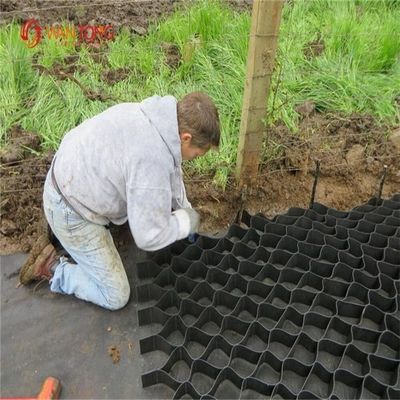 Geocelle per la protezione dei pendii stradali di autostrada Stabilizzatore di ghiaia di pavimentazione in HDPE in plastica