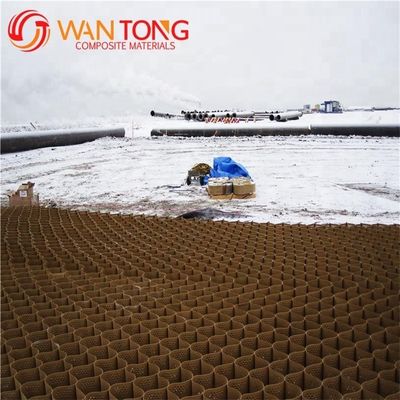 Geocelle di HDPE strutturate/perforate per il rinforzo delle pareti di sostegno altezza 50 mm-250 mm