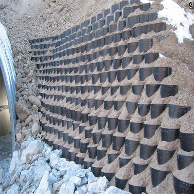 Geocelle di HDPE strutturate/perforate per il rinforzo delle pareti di sostegno altezza 50 mm-250 mm
