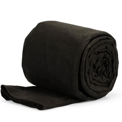 Polyester Geotextile non tessuto 250gm Tessuto perforato a ago Fibra lunga Fibra corta 400g