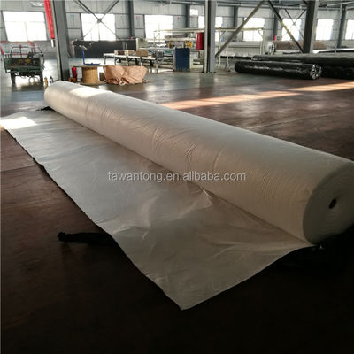 Polyester Geotextile non tessuto 250gm Tessuto perforato a ago Fibra lunga Fibra corta 400g
