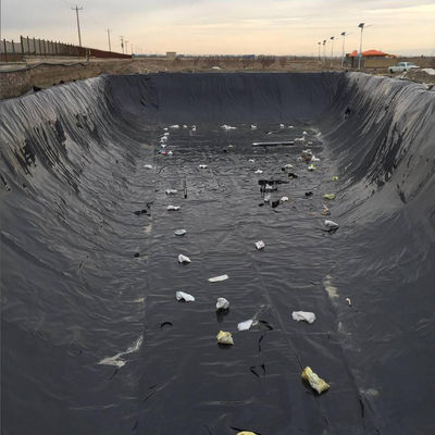 0.75mm 1mm HDPE pesce gamberetti allevamento stagno geomembrana con e installazione in loco