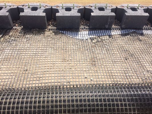Geogrid in fibra di vetro per il design cinese stile rinforzo asfalto installazione in loco
