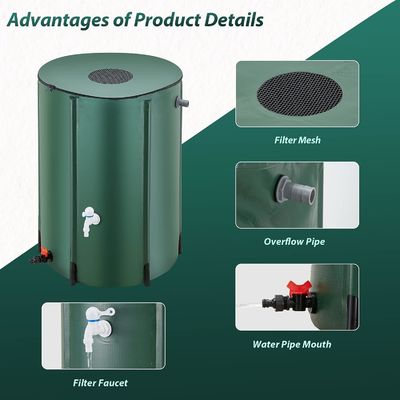 Serbatoio portatile per l'acquisto dell'acqua di telaio in PVC da 380L per agricoltura agricola
