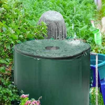 Barile di pioggia 100 galloni Scelta ecologica per raccogliere pioggia e acqua in giardino