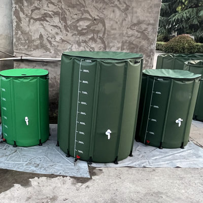 Serbatoio portatile per l'acqua da 100 galloni Barile piovoso pieghevole per giardino PVC pieghevole