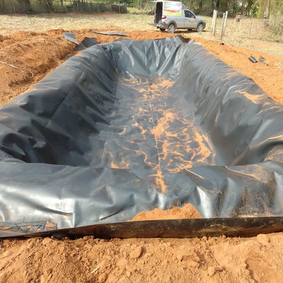 Geomembrana in HDPE nero da 0,75 mm per piscine di gamberetti e piscine di plastica nelle Filippine